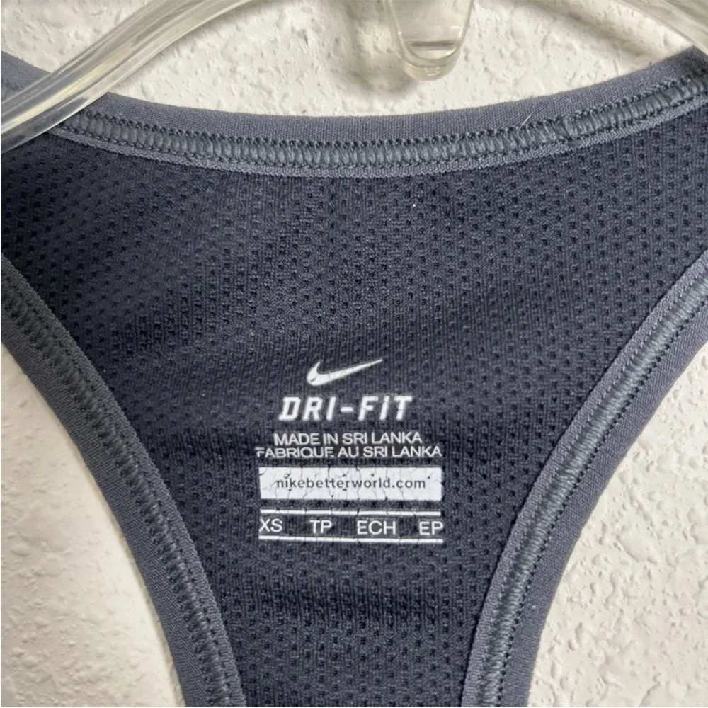Nike Dri-Fit Support Victory Racerback Tank Top Sports Women Size XS Black Geo - Picture 3 of 5